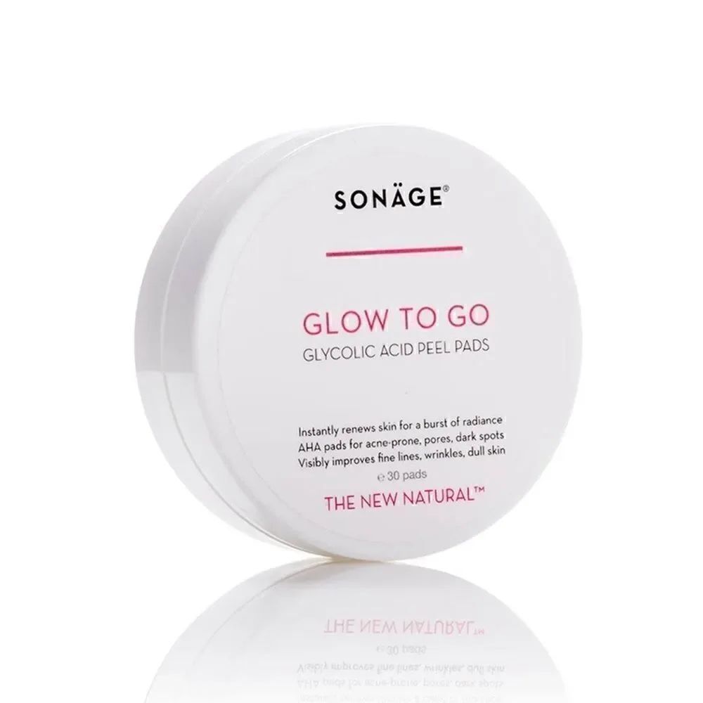 Sonage GLOW TO GO GLYCOLIC ACID PEEL PADS new and sealed
